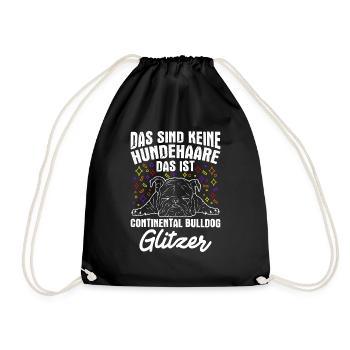Continental Bulldog Hundebesitzer Hund Hundeliebha - Turnbeutel - Schwarz - Vorne