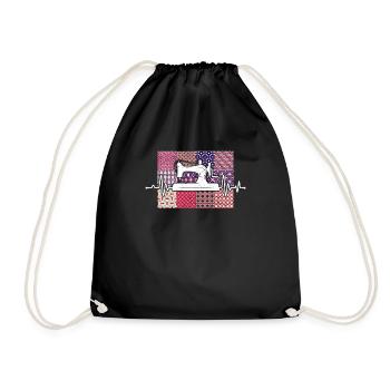 Quilter heartbeat couture matelassage couture couture couture plus proche - Sac de sport léger - noir - Devant