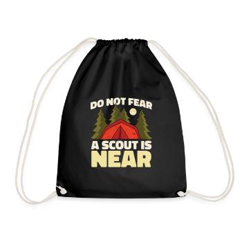 Boy Scout Funny - Drawstring Bag - black - Front