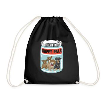 Chiweenie Chien - Sac de sport léger - noir - Devant