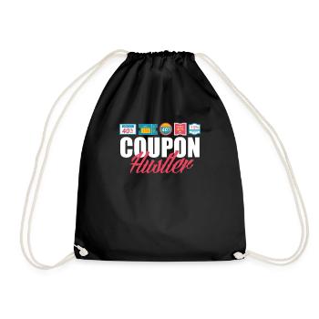 Funny Extreme Couponing Coupon Gift - Drawstring Bag - black - Front