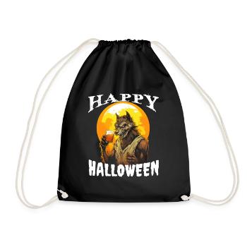 Halloween-Party-Trinkenclowngruseliger clownhexehe - Drawstring Bag - black - Front