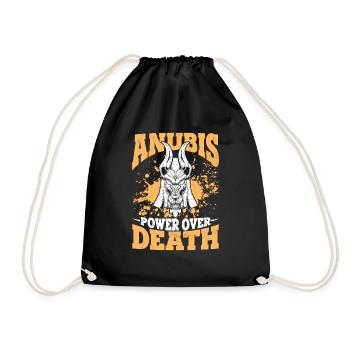 Anubis Power Over Death God of Death History - Drawstring Bag - black - Front