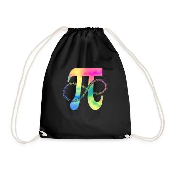 Numéro Pi drôle 3,141 Infinity Pi Day Drôle de geek - Sac de sport léger - noir - Devant
