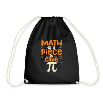 Mathe ist ein Kinderspiel Pi-Tag Lustige - Turnbeutel - Schwarz - Vorne