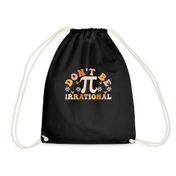 Ne soyez pas irrationnel Rétro Vintage Symbol Pi Day - Sac de sport léger - noir - Devant
