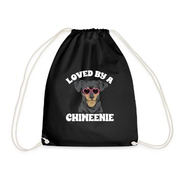 Chiweenie Chien - Sac de sport léger - noir - Devant