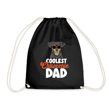 Chiweenie Chien - Sac de sport léger - noir - Devant