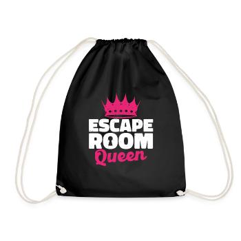 Mystery Escape Room Queen Women Challenge - Turnbeutel - Schwarz - Vorne