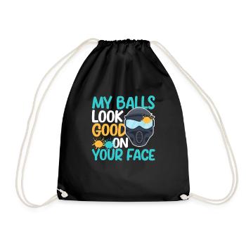 Mes couilles ont fière allure sur votre désir de visage - Sac de sport léger - noir - Devant