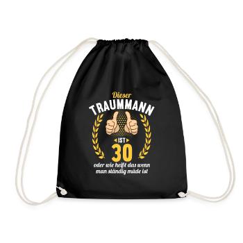 Dieser Traummann ist 30 Jahre 30 Geburtstag - Turnbeutel - Schwarz - Vorne