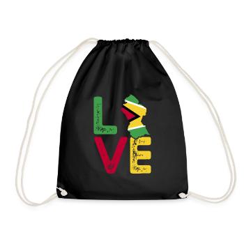 Guyana Flag Guyanais Guyanais - Sac de sport léger - noir - Devant