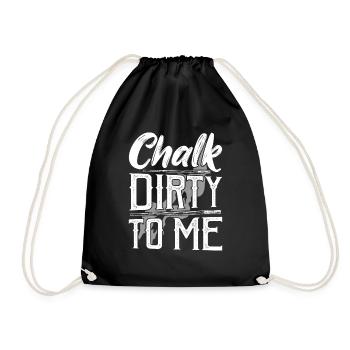 Chalk Dirty To Me Billard Snooker PoolBilliard Pla - Turnbeutel - Schwarz - Vorne
