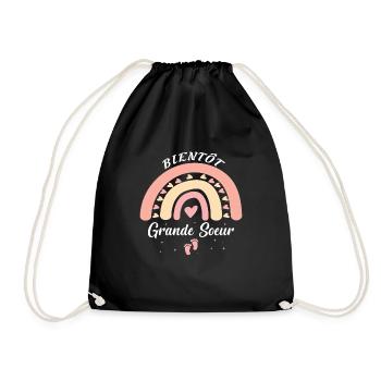 Enfant Enfant Future Grande Soeur - Sac de sport léger - noir - Devant