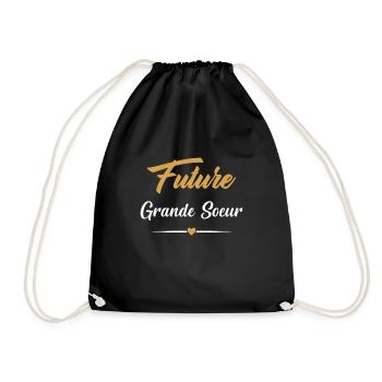Enfant Enfant Future Grande Soeur - Sac de sport léger - noir - Devant