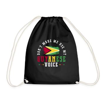 Guyana Flag Guyanais Guyanais - Sac de sport léger - noir - Devant