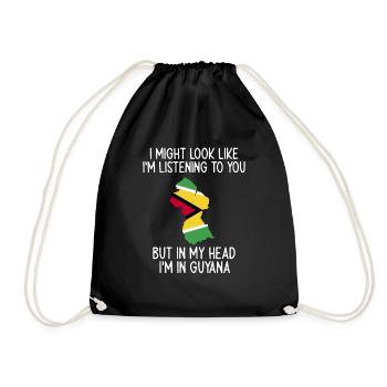 Guyana Flag Guyanais Guyanais - Sac de sport léger - noir - Devant