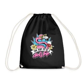 Oh sirotez que c’est un voyage entre filles - Sac de sport léger - noir - Devant