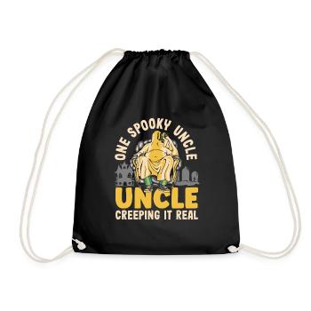 One Spooky Uncle Retro Halloween Costume - Turnbeutel - Schwarz - Vorne