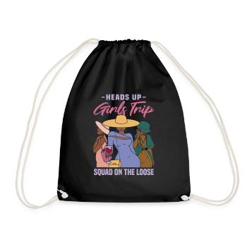 Girls Trip Sqaud On The Loose - Sac de sport léger - noir - Devant