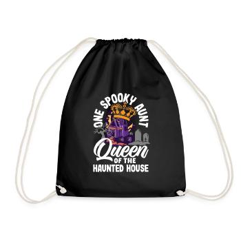 Un costume d’Halloween rétro de tante effrayant - Sac de sport léger - noir - Devant