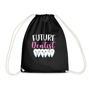 Futur dentiste dentiste assistant dentaire - Sac de sport léger - noir - Devant