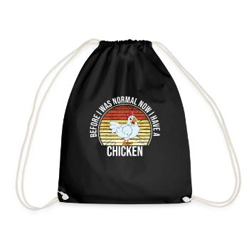 Drôle de poulet disant poulet - Sac de sport léger - noir - Devant