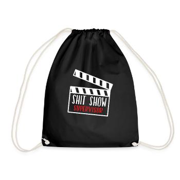 Cinema Chaos Shit Show Supervisor - Drawstring Bag - black - Front