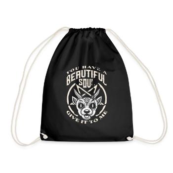 Satan Tu as une belle âme Donnez-le-moi - Sac de sport léger - noir - Devant