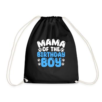 Maman De L’Anniversaire Garçon Chien Anniversaire - Sac de sport léger - noir - Devant
