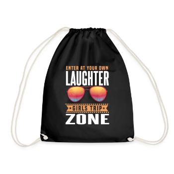 Girls Trip Zone - Drawstring Bag - black - Front
