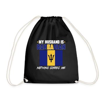 Barbados Flagge Barbadier Bajan - Turnbeutel - Schwarz - Vorne