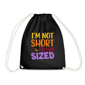 Je ne suis pas petit je suis de taille amusante - Sac de sport léger - noir - Devant