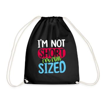 Je ne suis pas petit je suis de taille amusante - Sac de sport léger - noir - Devant