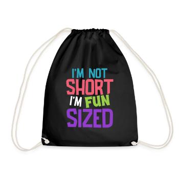 Je ne suis pas petit je suis de taille amusante - Sac de sport léger - noir - Devant