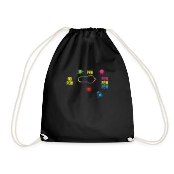 Pas de Pew Funny Paintball Player Paintball - Sac de sport léger - noir - Devant