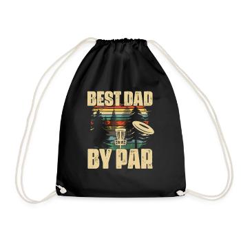 Meilleur papa par Frisbee Disc Golf - Sac de sport léger - noir - Devant