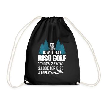 Comment jouer Disc Golf Disc Golf Frisbee - Sac de sport léger - noir - Devant