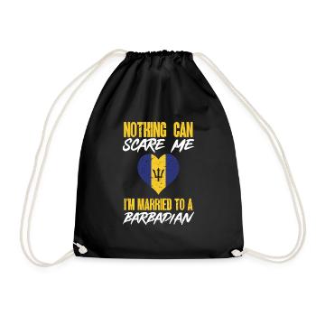 Barbados flag Barbadian bayan - Drawstring Bag - black - Front