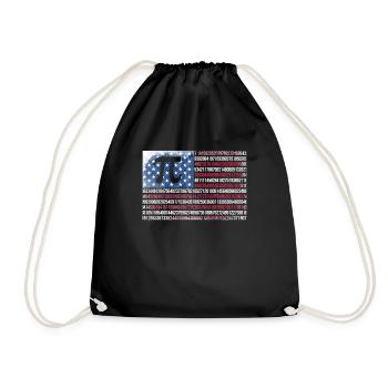 Juillet 4 Pi Day American Flag Mathematics USA - Sac de sport léger - noir - Devant
