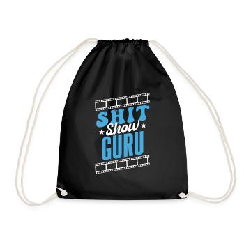 Shit Show Guru - Drawstring Bag - black - Front