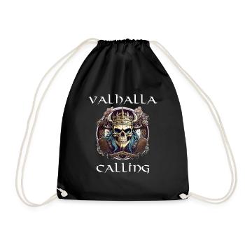 Valhalla full - Turnbeutel - Schwarz - Vorne