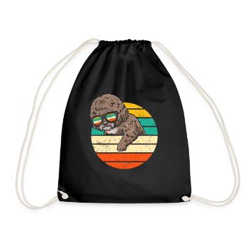 Perro De Agua Español Hund Spanischer Wasserhund - Turnbeutel - Schwarz - Vorne