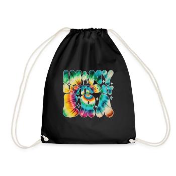 Anniversaire Queen Groovy Flower Party Famille - Sac de sport léger - noir - Devant