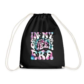 Anniversaire Queen Groovy Flower Party Famille - Sac de sport léger - noir - Devant