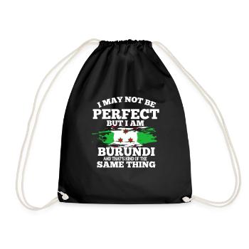 Burundi - Drawstring Bag - black - Front