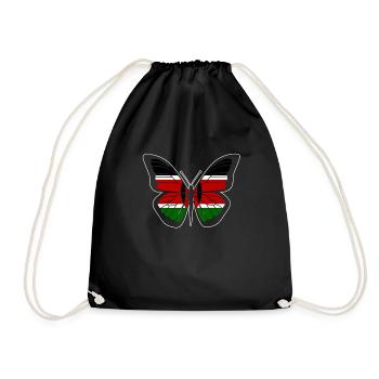 Kenya - Drawstring Bag - black - Front