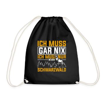 I don't have to do anything, I just have to go to the Black Forest - Drawstring Bag - black - Front