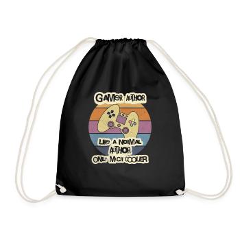 T-shirt d’auteur joueur, chemise d’auteur, chemise d’écrivain, - Sac de sport léger - noir - Devant