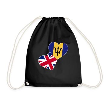 Barbados flag Barbadian bayan - Drawstring Bag - black - Front